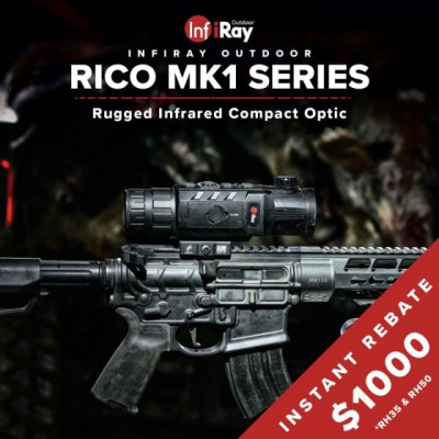 IRayUSA RICO MK1 640 2X 35mm Thermal Weapon Sight