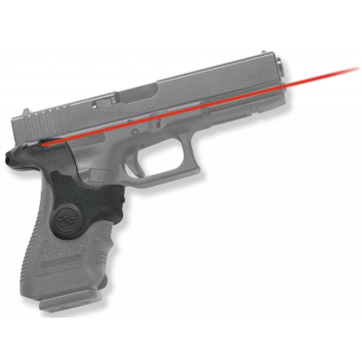 Crimson Trace LG417 Lasergrips  5mW Red Laser with Front Activation, 633nM Wavelength & 50 ft Range Black Finish for Most Glock Gen3