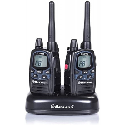 Радіостанція портативна 2 штуки LPD/PMR 446/433 МГц 85 каналів Midland G7 PRO Twin Pack (С1090).14)
