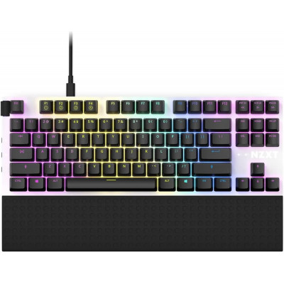 Клавіатура NZXT Function Tenkeyless Gateron Red Switches Layout White (KB-1TKUK-WR)