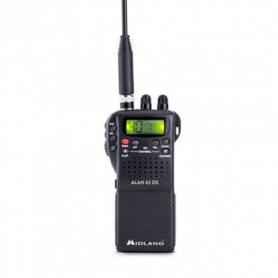 Радіостанція портативна/автомобільна CB 26.565 - 27.99 МГц 400 каналів Midland ALAN 42 DS (C1267)