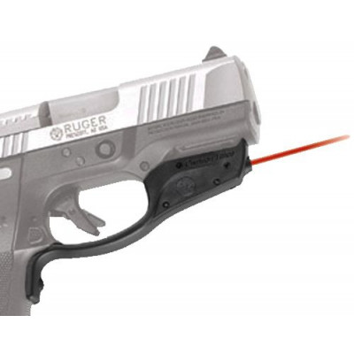 Crimson Trace LG449 Laserguard 5mW Red Laser with 633nM Wavelength & 50 ft Range Black Finish for 9mm Luger & 40 S&W Ruger SRc