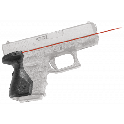 Crimson Trace LG852 Lasergrips  5mW Red Laser with 633nM Wavelength & 50 ft Range Black Finish for Glock 26, 27, 33 Gen4