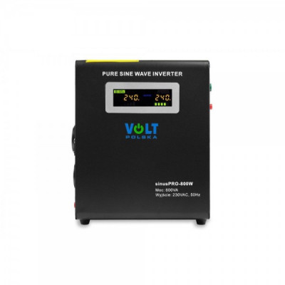 Гібридний ДБЖ/інвертор Volt Polska SINUS PRO 800 W 12/230V 500/800W (3SP098012W)
