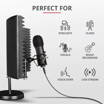 Мікрофон студійний/ для ПК/ для стрімінгу, подкастів Trust GXT 259 Rudox (23874)