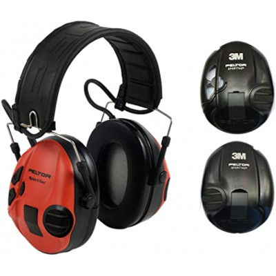 Навушники стрілкові 3M Peltor SportTac Active Earmuffs - Black / Red