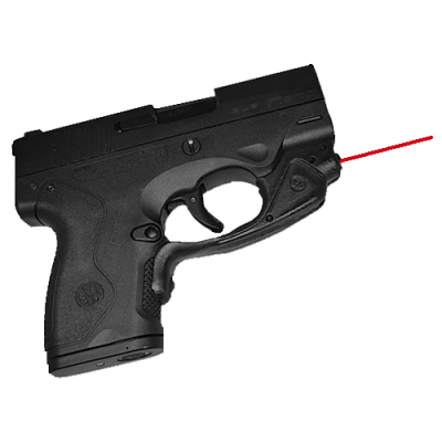 Crimson Trace LG483 Laserguard 5mW Red Laser with 633nM Wavelength & 50 ft Range Black Finish for Beretta Nano
