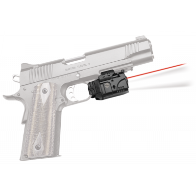 Crimson Trace CMR205 Rail Master Pro 5mW Red Laser 633nM Wavelength & 100 Lumens White LED Light Black Finish for Picatinny or Weaver Rail