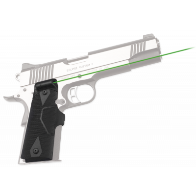 Crimson Trace LG401G Lasergrips 5mW Green Laser with 532nM Wavelength & Black Finish for 1911 Commander, Government