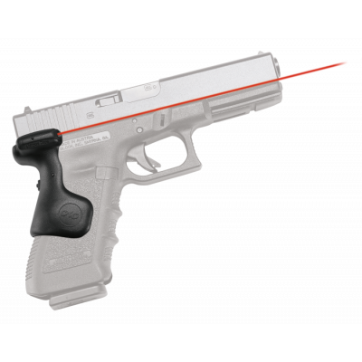 Crimson Trace LG637 Lasergrips  5mW Red Laser with 633nM Wavelength & Black Finish for Most Glock Gen3-5