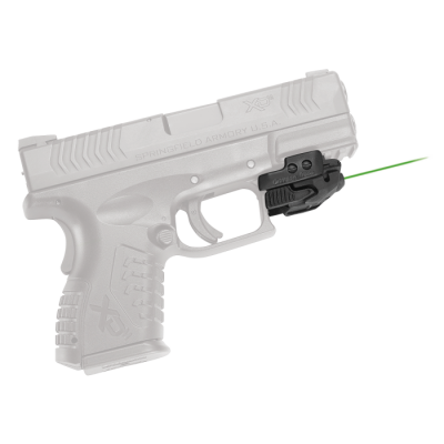 Crimson Trace CMR206 Rail Master 5mW Green Laser with 532nM Wavelength & 50 ft Range Black Finish for Picatinny or Weaver Rail