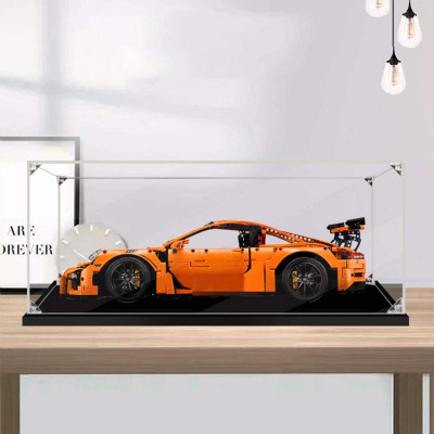 Вітрина-стенд AX-NEO, вітрина для моделі Technic (42056), сумісна з Lego Technic Porsche 911 GT3 RS 42056 (НАБІР КОНСТРУКТОРА LEGO НЕ ВХОДИТЬ В КОМПЛЕКТ)