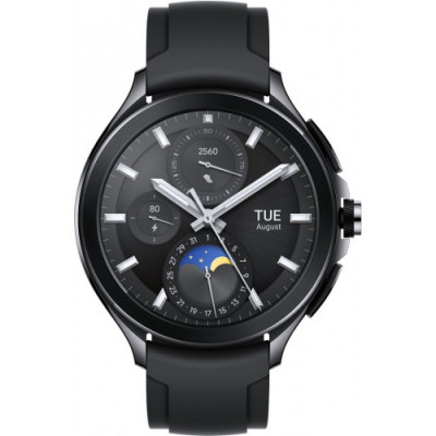 Смарт-годинник Xiaomi Watch 2 Pro LTE Black Case with Black Fluororubber Strap (BHR7208GL)