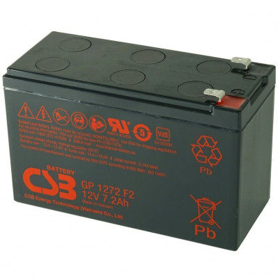 Акумуляторна батарея CSB GP1272F2 12V 7,2Ah (28W)
