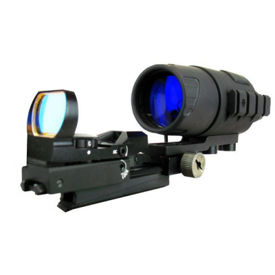 eXact Precision 2.6x44 White Phosphor Gen I NV scope kit with a Sensor Reflex Sight Comb