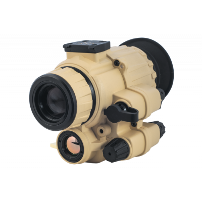 AGM F14-APW Fusion Tactical Monocular, Thermal 640x512 (50 Hz) Channel Fused with Advanced Performance Photonis FOM1800-2300 Gen 2+ P45-White Phosphor IIT