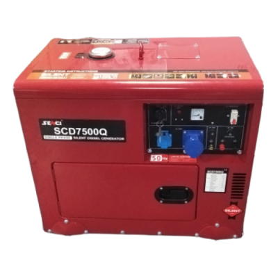 Дизельний SCD 7500Q генератор SENCI max 5.5 кВт у шумозахисному кожусі