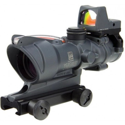 Комплект Trijicon приціл оптичний ACOG 4x32 BAC і приціл колліматорний RMR 3,25 МОА Gray Сірий TA31-D-100568