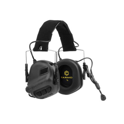 Активні тактичні навушники з комунікаційною гарнітурою Earmor M32 - Чорні. EM-M32-BLK
