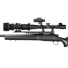 PS28-3WHPT, Night vision Rifle scope Clip-on - USA Gen 3, White Phospher, High-Performance, Auto-Gated\/Thin-Filmed, 64-72 lp\/mm, A-Grade