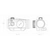 Hawke VANTAGE RED DOT 1X25 9-11 MM Rail Sights