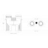 Hawke Frontier HD X 8X32 Binocular - Grey