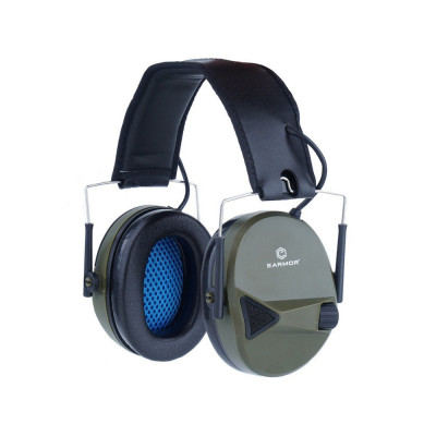 Тактичні навушники з активним шумоподаленням Earmor M30-FG. Foliage Green