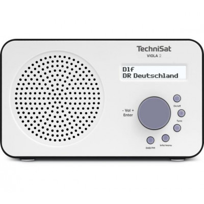 Радіоприймач TechniSat VIOLA 2 (білий-чорний)