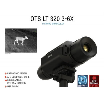 Монокуляр нічного бачення ATN OTS LT 320, 3-6x Thermal Viewer (TIMNOLT325X)