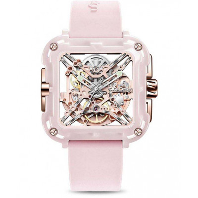 Жіночий годинник Ciga Design Design X Series Ceramic Skeleton X012-PR02-W5PK