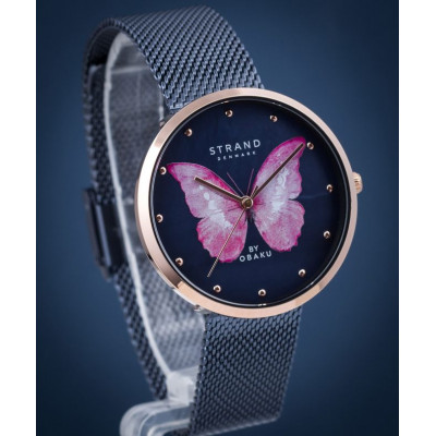 Жіночий годинник Strand by Obaku Butterfly S700LXVLML-DBP