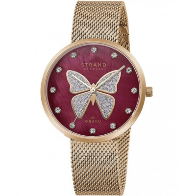 Жіночий годинник Strand by Obaku Butterfly S700LXVDMV-DB