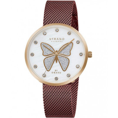 Жіночий годинник Strand by Obaku Butterfly S700LXVWMD-DB
