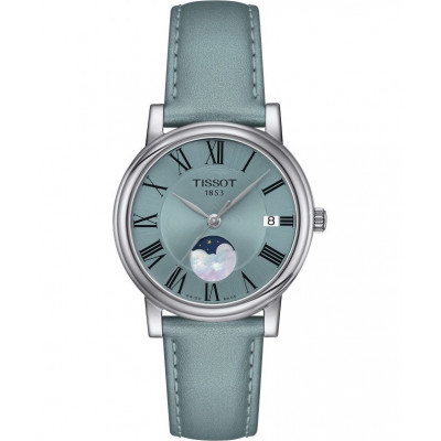 Жіночий годинник Tissot Carson Premium Lady Moonphase T122.223.16.353.00 (T1222231635300)