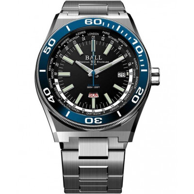 Чоловічий годинник Ball Roadmaster Worldtime Limited Edition DG3032A-S-BKBE