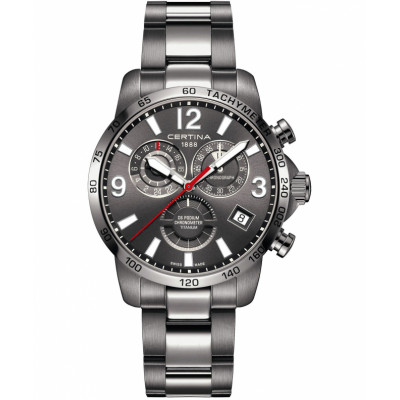 Чоловічий годинник Certina Sport DS Podium GMT Titanium Chrono C034.654.44.087.00 (C0346544408700)