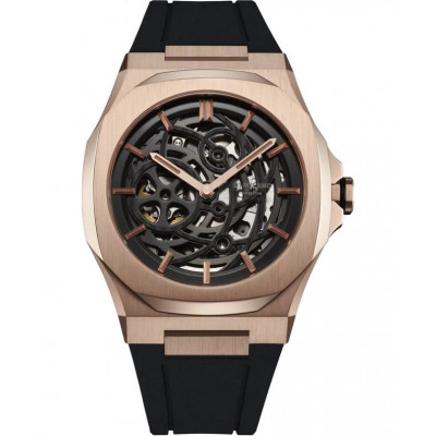 Чоловічий годинник D1 Milano Skeleton Rose Gold SKRJ12
