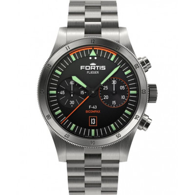 Чоловічий годинник Fortis Flieger F-43 Bicompax Chronograph F4240004