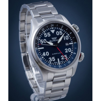 Чоловічий годинник Glycine Airpilot GMT GL0348