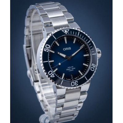 Чоловічий годинник Oris Aquis Date Calibre 400 Automatic 01 400 7769 4135-07 8 22 09PEB