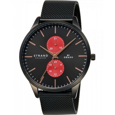 Чоловічий годинник Strand by Obaku S703GMBBMB-DS