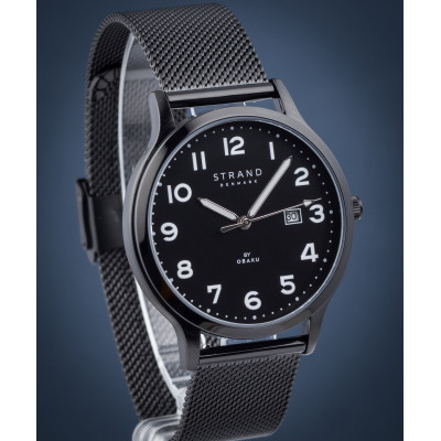 Чоловічий годинник Strand by Obaku S751GDBBMB