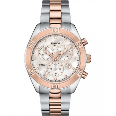 Жіночий годинник Tissot PR 100 Diamonds T101.917.22.116.00 (T1019172211600)