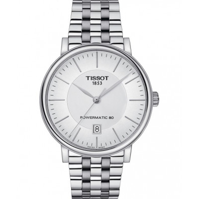 Чоловічий годинник Tissot Carson Premium Powermatic 80 T122.407.11.031.00 (T1224071103100)