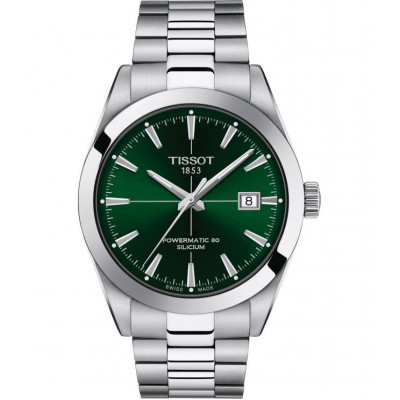 Чоловічий годинник Tissot Gentleman Powermatic 80 Silicium T127.407.11.091.01 (T1274071109101)