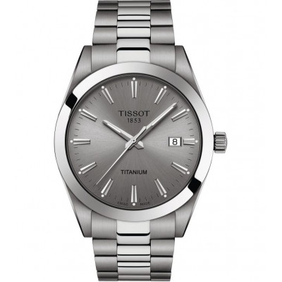 Чоловічий годинник Tissot Gentleman Titanium T127.410.44.081.00 (T1274104408100)