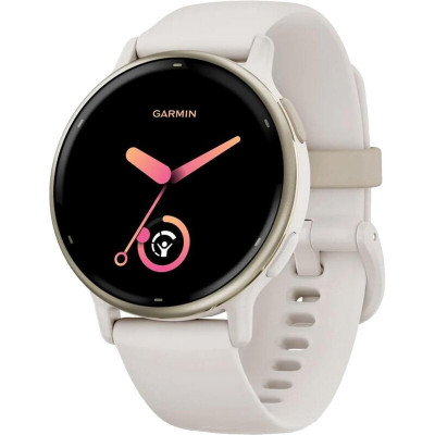 Смарт-годинник Garmin vivoactive 5 Cream Gold Aluminum Bezel with Ivory Case and Silicone Band