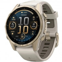 Garmin Fenix 8 43mm AMOLED Sapphire Soft Gold w. Fog Gray/Dark Sandstone S. Band (010-02903-10/11/18)