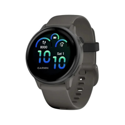 Смарт-годинник Garmin Vivoactive 6 Slate with Pebble Grey Band