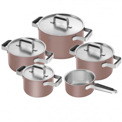 Набір каструль Zwilling Pure 9 предметів коричневий 1028858